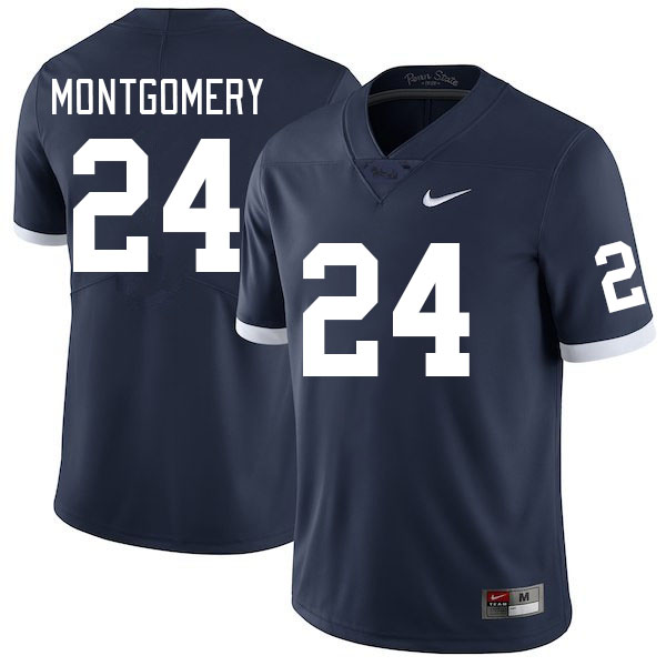 Men #24 London Montgomery Penn State Nittany Lions College Football Jerseys Stitched Sale-Retro